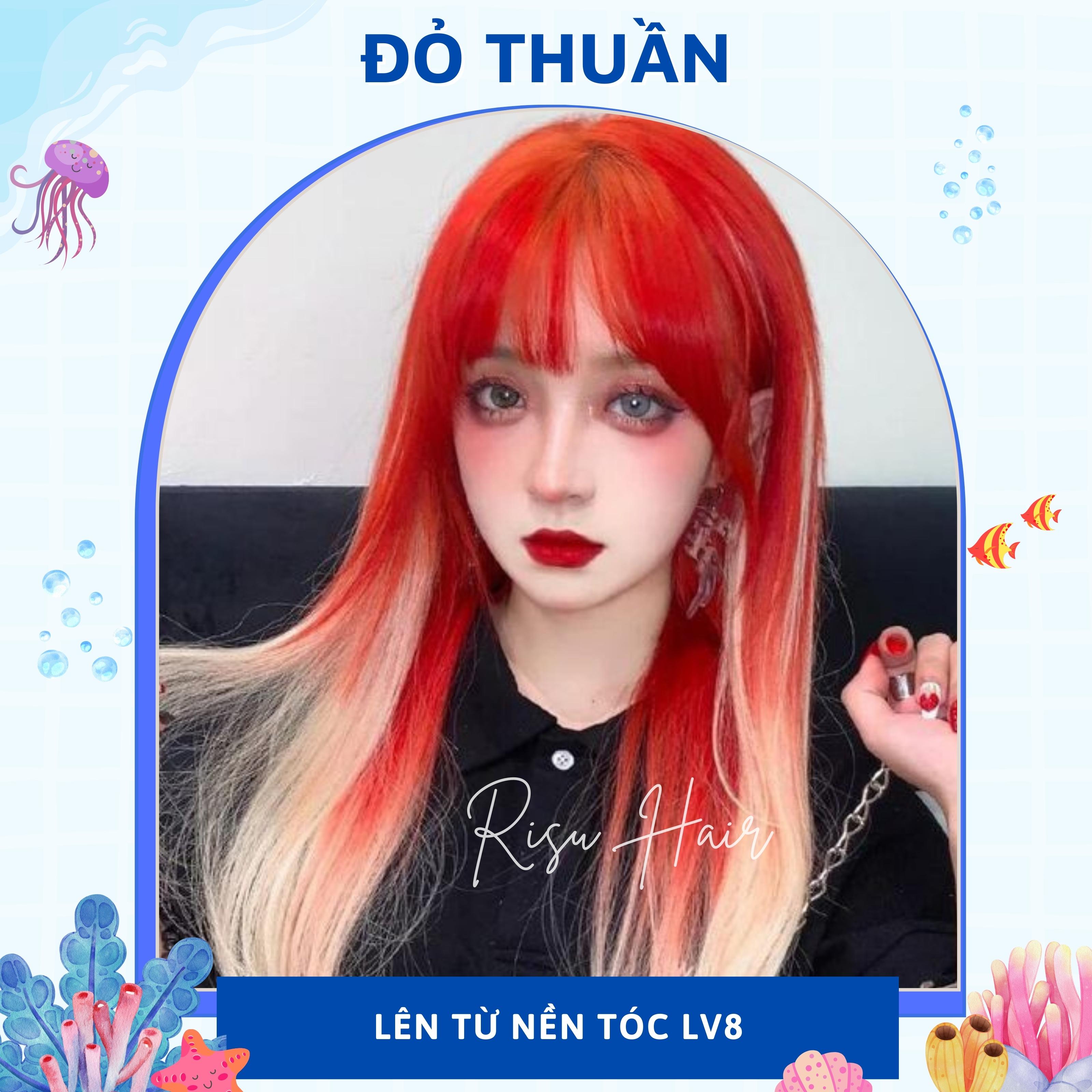 Thuốc Nhuộm Tóc Màu Đỏ Thuần - Risu Hair.