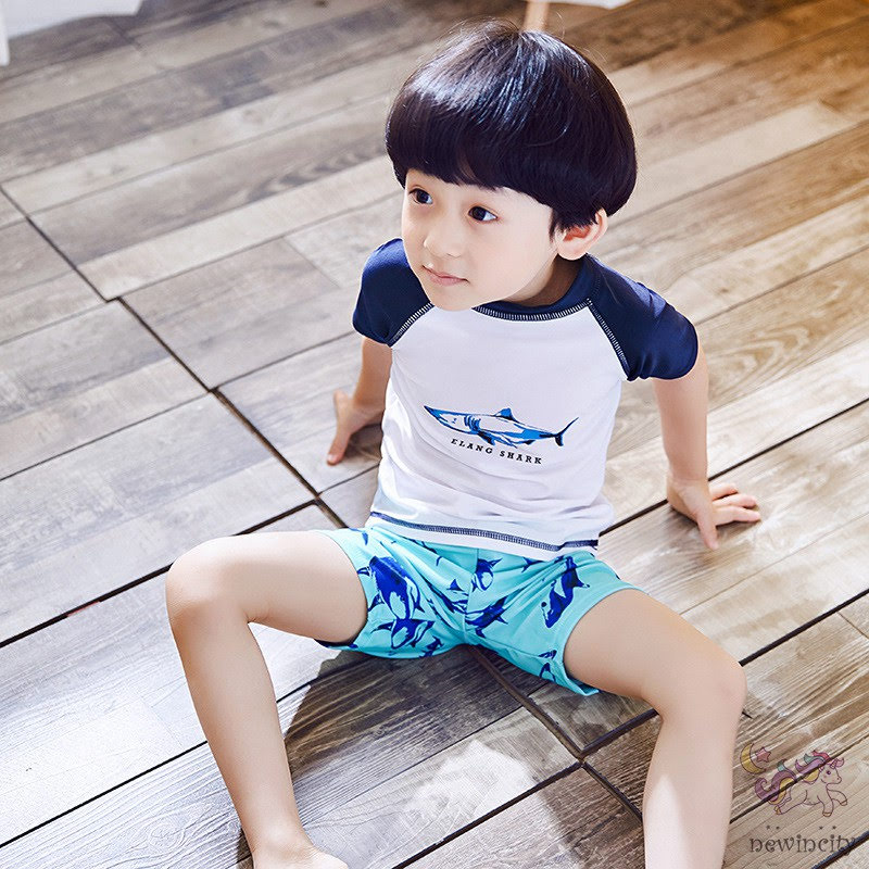 SET ĐỒ BƠI BÉ TRAI [CÁ MẬP] [YUKE]