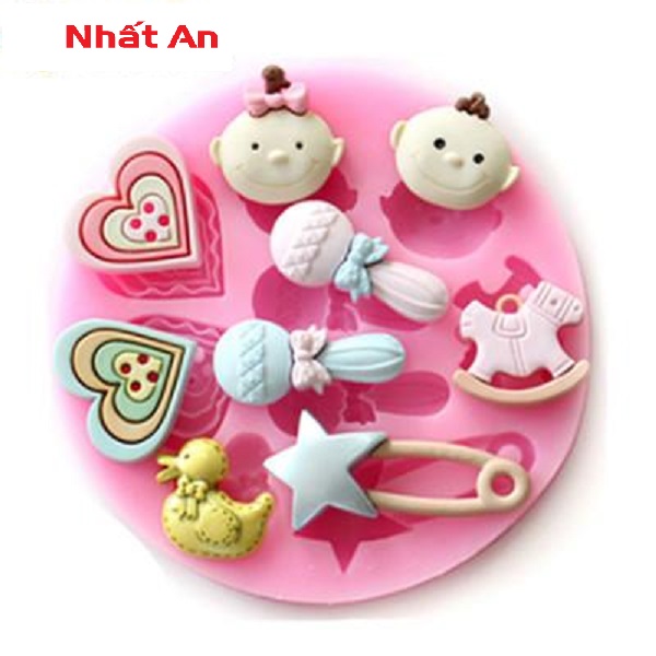 [HCM]KHUÔN SILICONE 4D TẠO HÌNH TRANG TRÍ