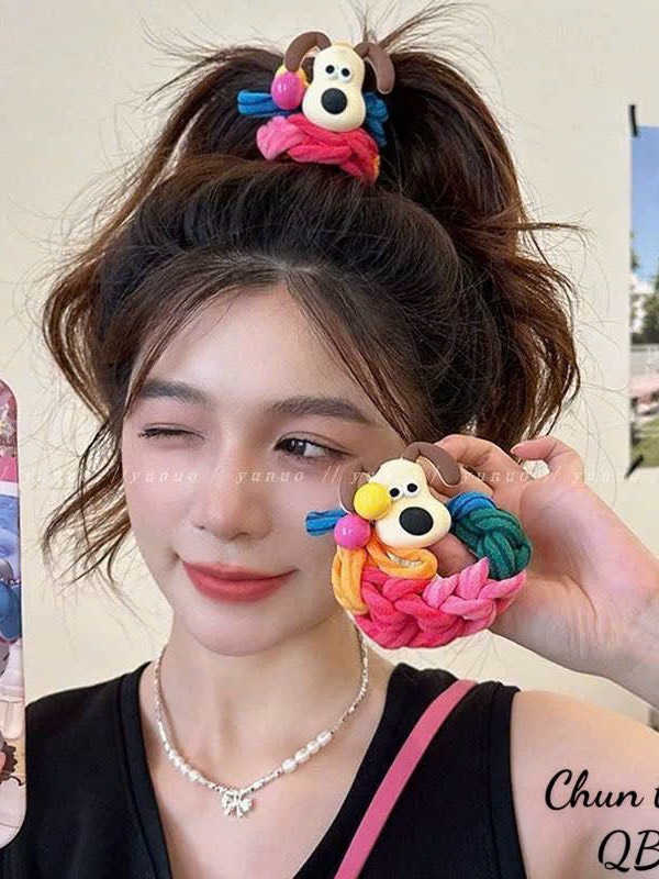 Cột tóc charm to hoạt hình thời trang dễ thương