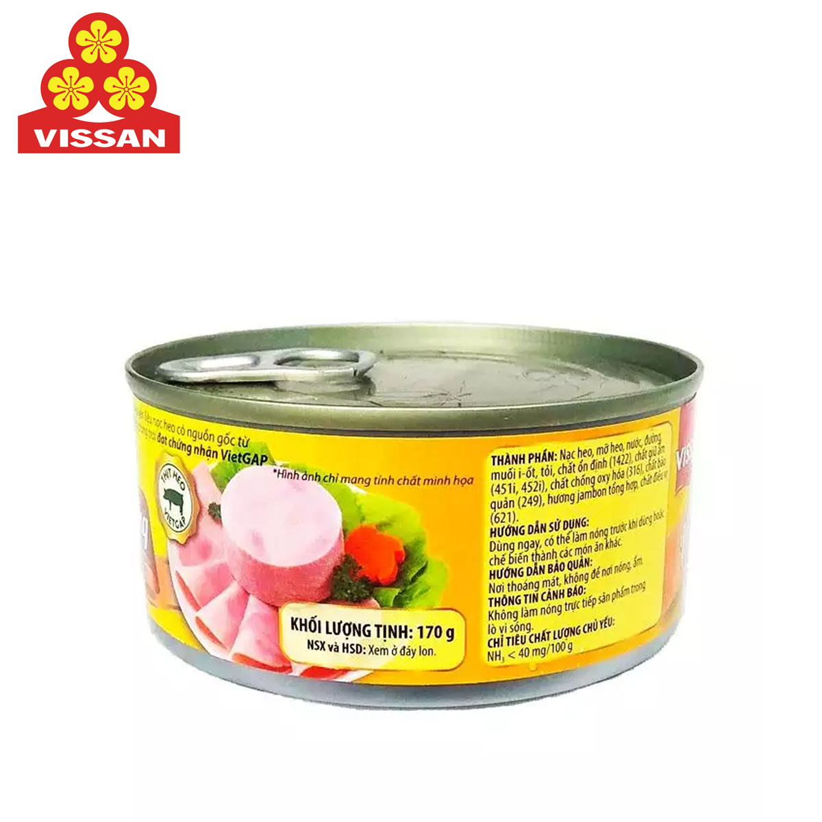 DĂM BÔNG HAM VISSAN 170 GRAM