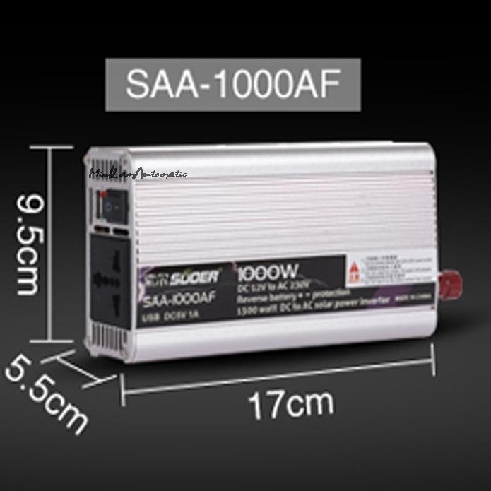 Bộ chuyển đổi 12V sang 220V - 1000w