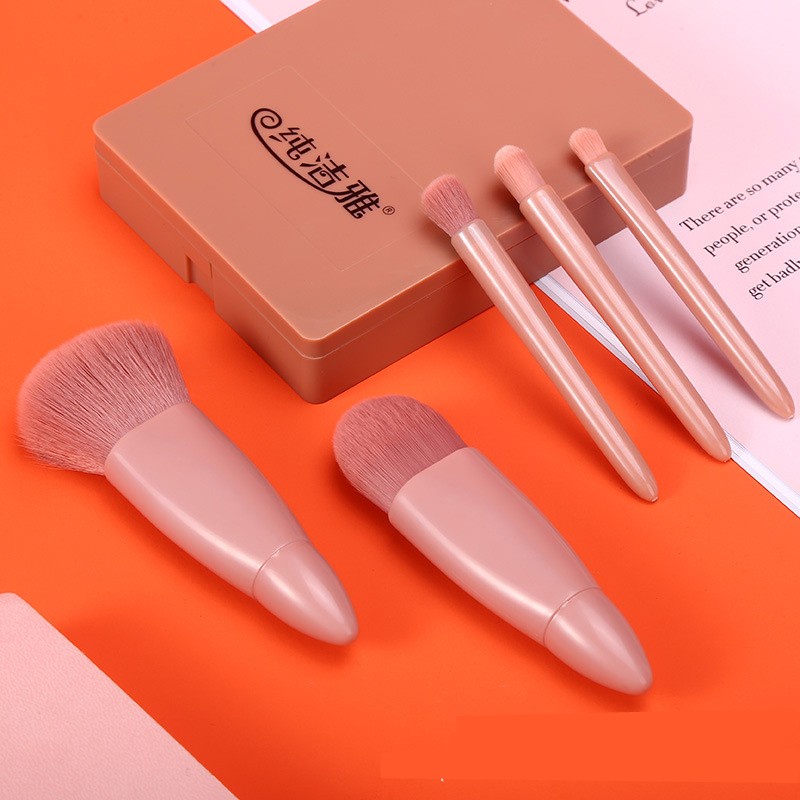 Set Cọ Trang Điểm 5 Món Kèm Gương Maybelline