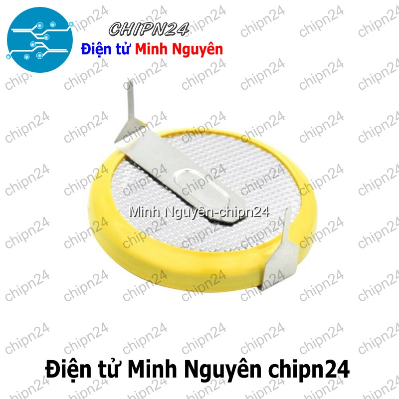 [1 viên] Pin vàng CR2032 Hàn chân Cắm - HH002327