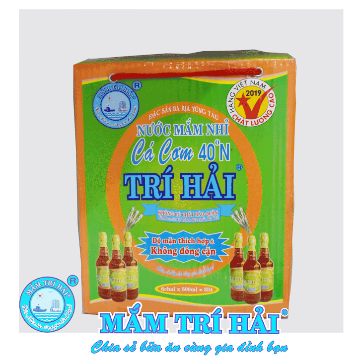 Nước Mắm Nhỉ Cá Cơm (40° - 500ml - Hộp 6 chai )