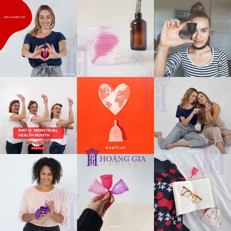 Cốc nguyệt san Ruby cup (Hàng chính hãng, thương hiệu Anh) - RubyCup Menstrual Cup