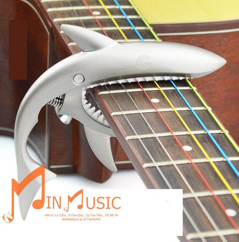 Capo Đàn Guitar /Hình Cá Mập loại cao cấp hợp kim ko gỉ