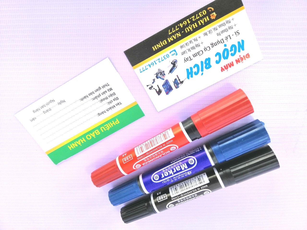 Bút Lông Dầu Không Xóa Được Đủ 3 Màu