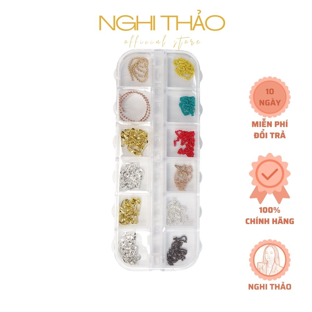 Charm xích Nghi Thảo trang trí móng nail