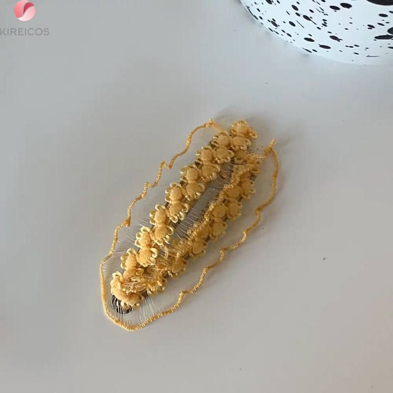[HCM]Set 2 kẹp tóc mái có ren siêu xinh - kireicos