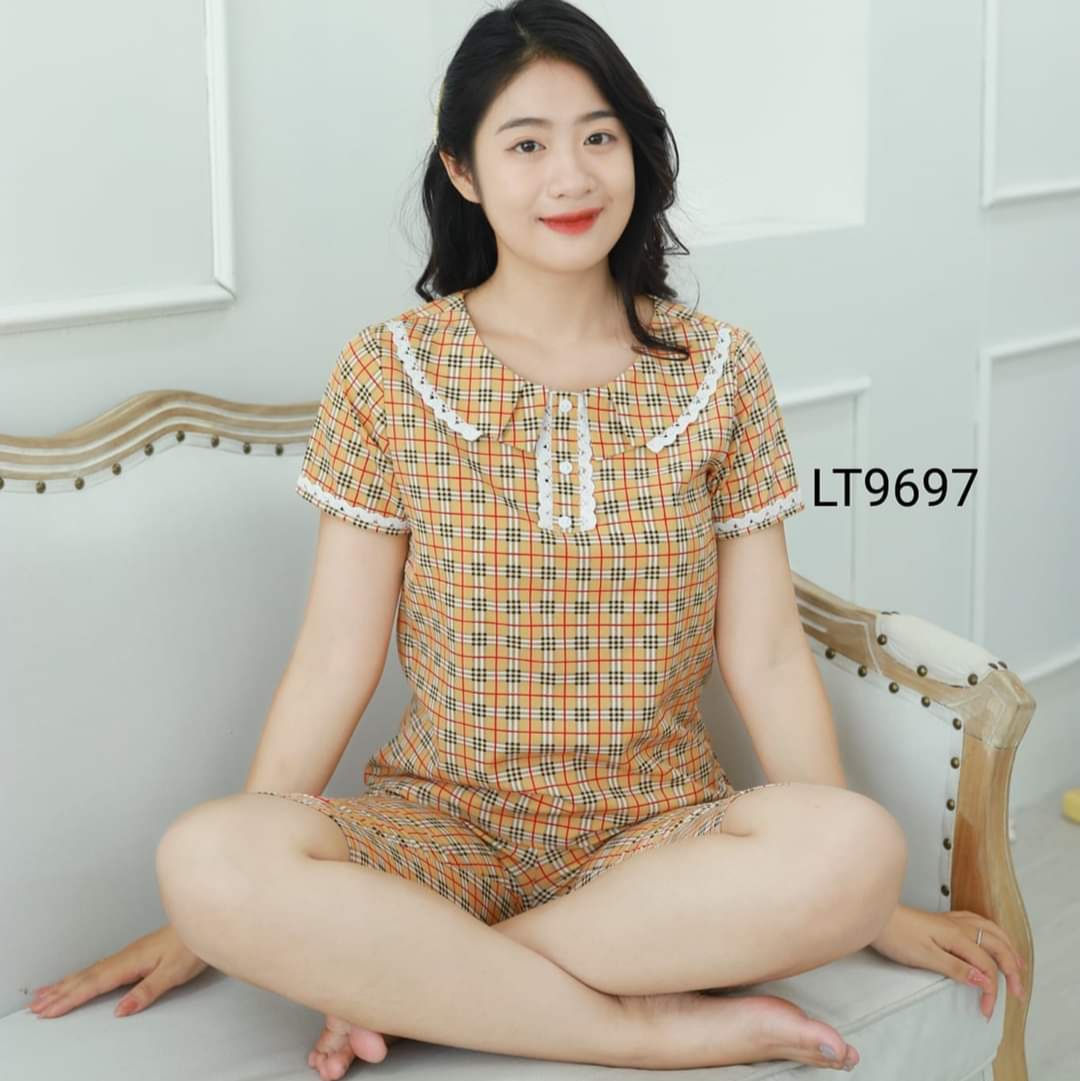 Đồ bộ mặc nhà lửng lụa mềm mịn, quần áo nữ mẫu lửng mặc hè