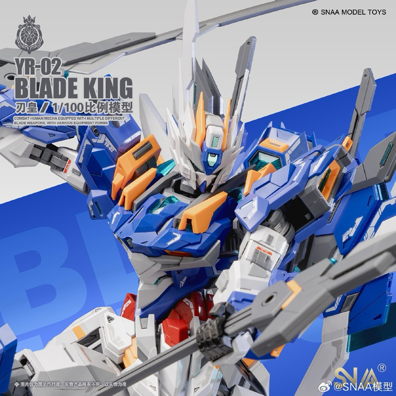 Mô hình lắp ráp MG 1/100 YR-02 Blade King ( tặng kèm base và decal nước )