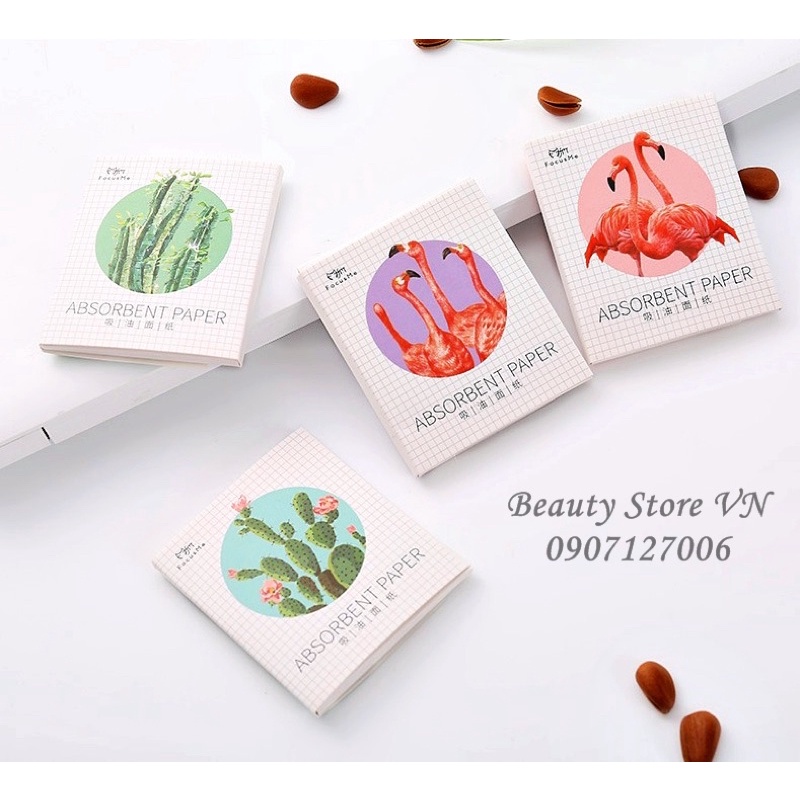 [FREESHIP💋] 50 Tờ Giấy Thấm Hút Dầu Dành Cho Da Mặt