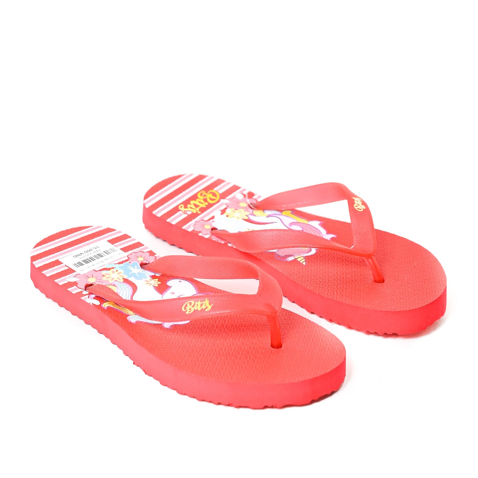 [HOÀN XU]  [SIÊU SALE] DÉP LÀO XỐP XỎ NGÓN BÉ GÁI BITI'S SIÊU NHẸ SLG010700 (HỒNG + ĐỎ) - BITIS