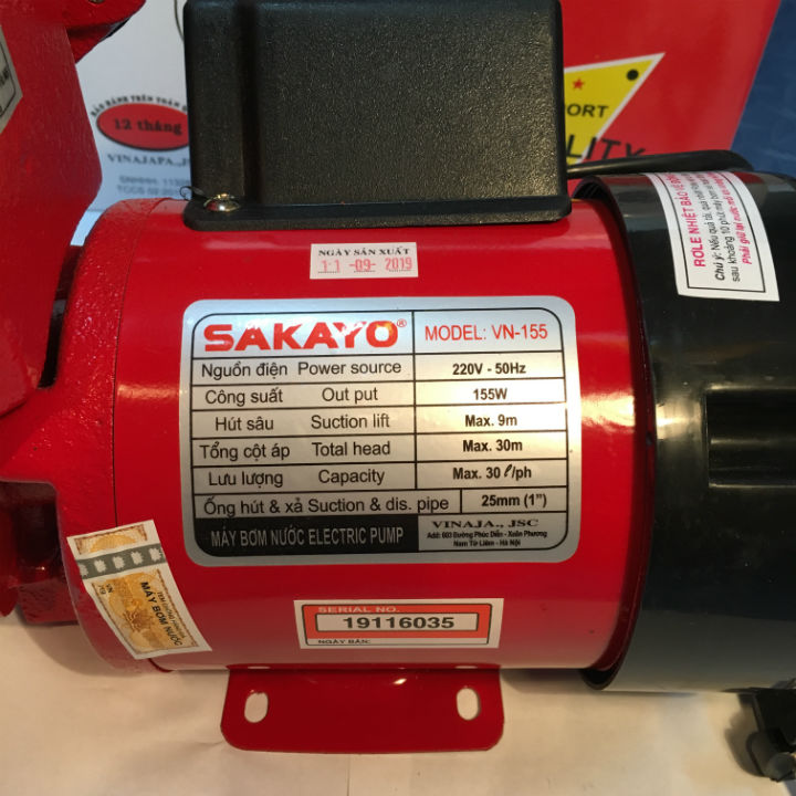 máy bơm nước chân không 155w l máy bơm chân không