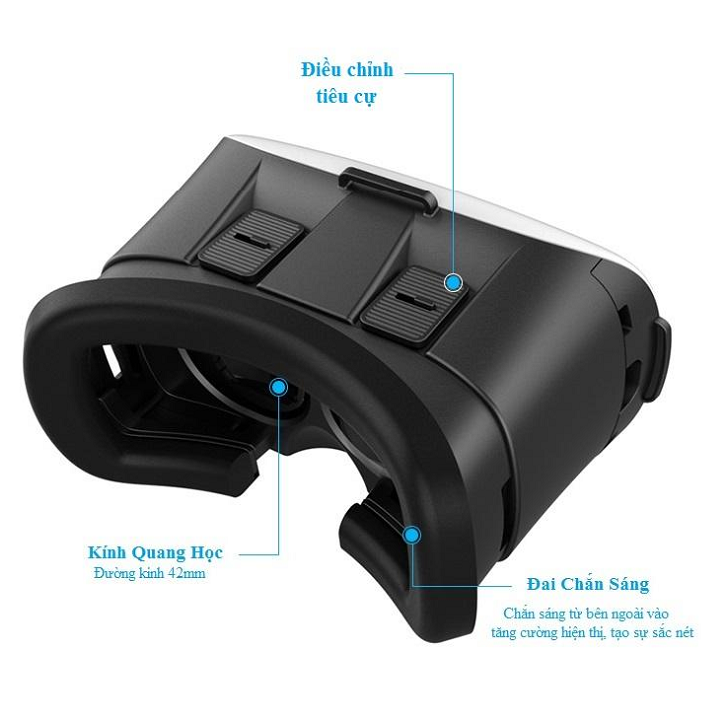 Kính xem phim thực tế ảo 3d VR Box mẫu 2.0