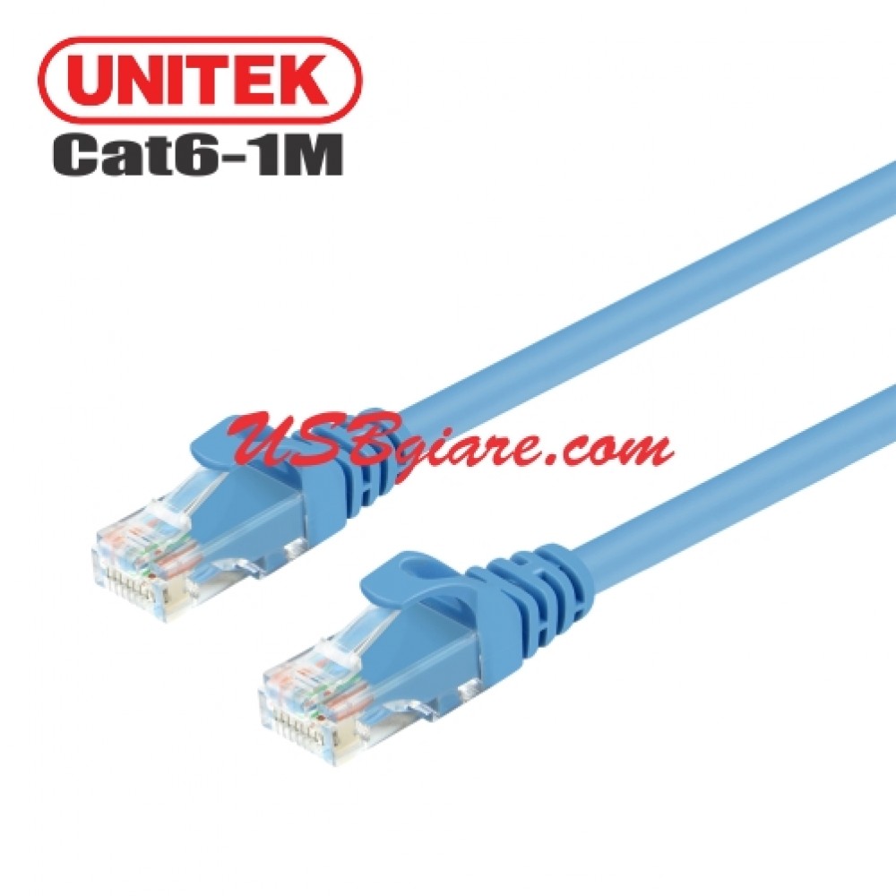 Cáp mạng 1m utp cat6 unitek y-c809abl