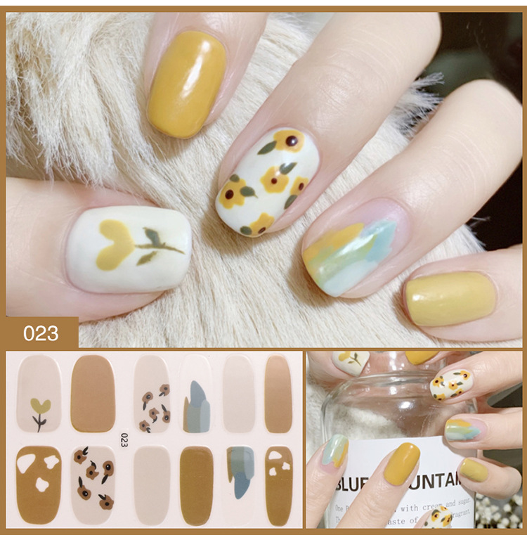 Bộ sticker dán móng tay trang trí 3D