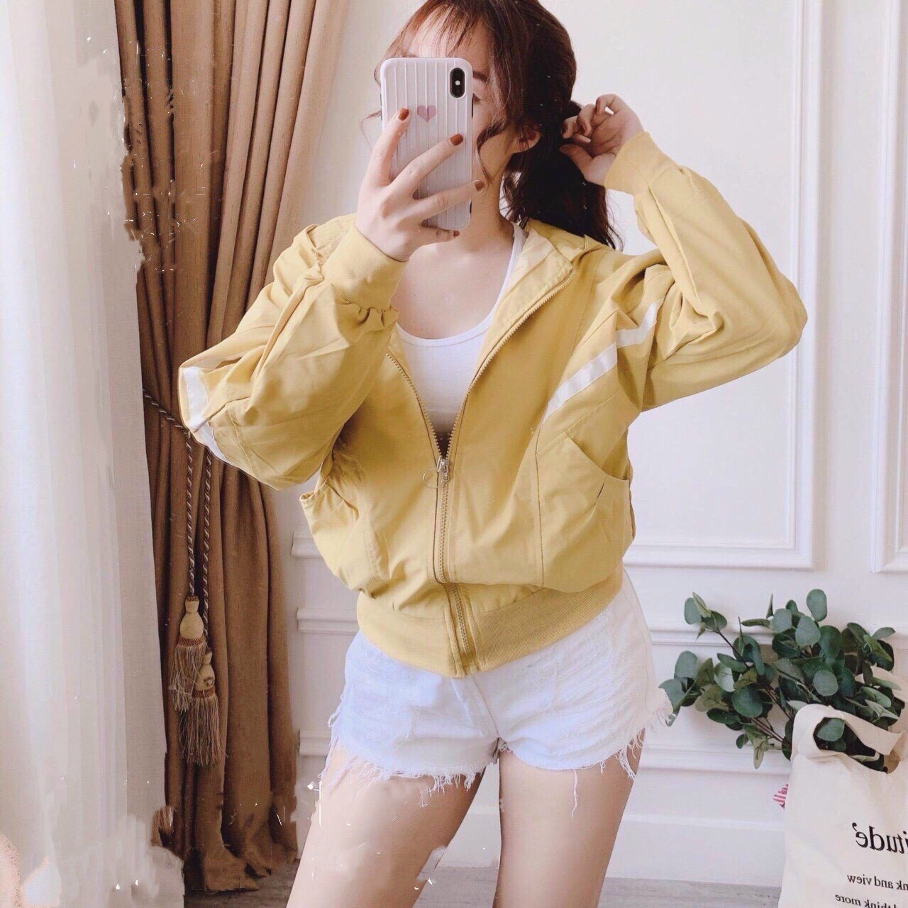 Áo khoác dù 2 lớp freesize - mịn mát - phối sọc đơn giản - sp y hình