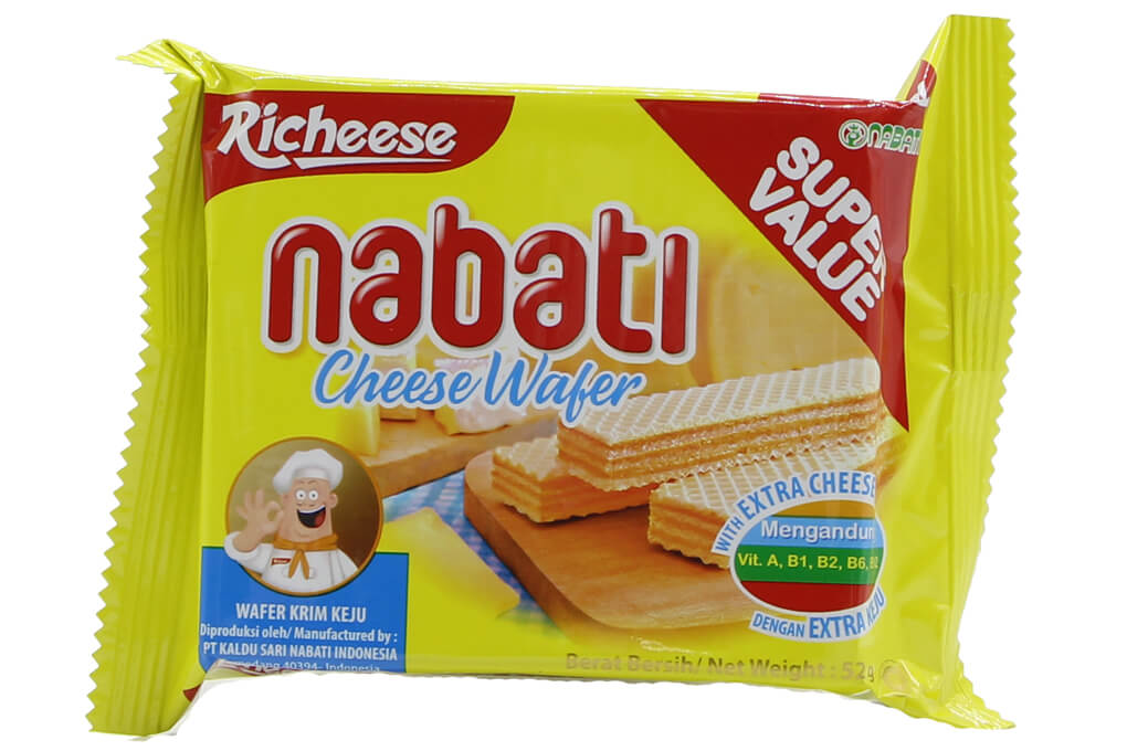 Combo 5 Gói Bánh Nabati Nhân Phô Mai 52G