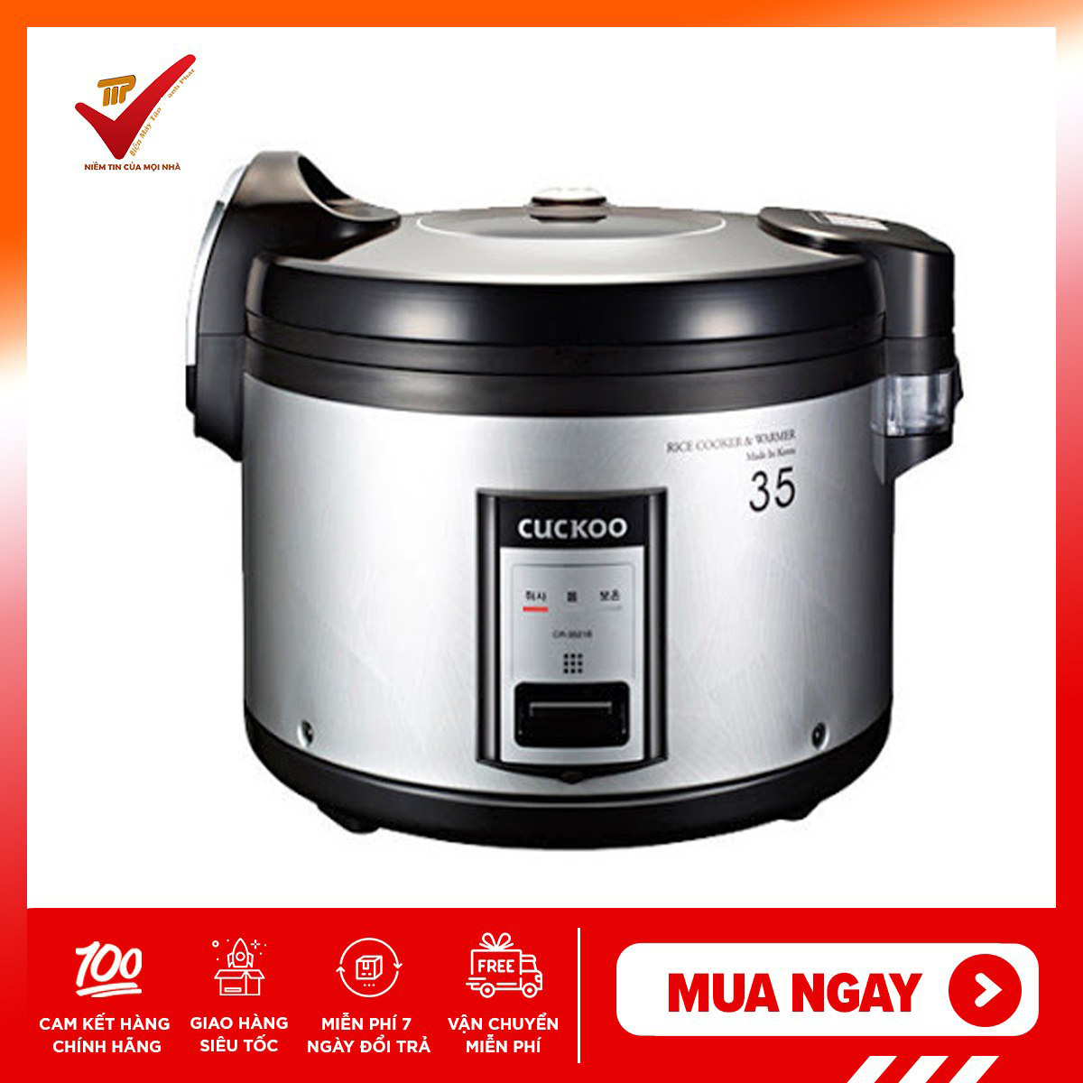 [Trả góp 0%]Nồi cơm điện Cuckoo CR-3521 - 6.3 lít