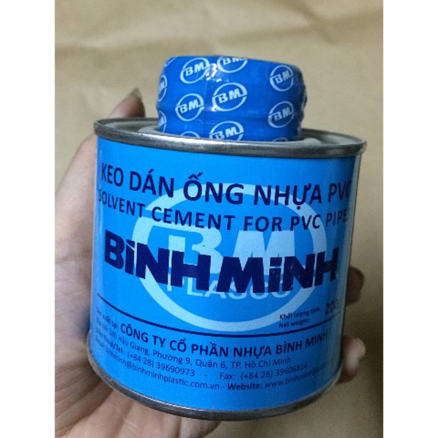 Keo dán ống nhựa bình minh 200g, 500g