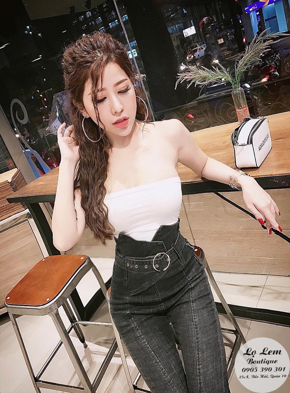 Áo ống cúp ngực trơn chất thun bozip cực xinh