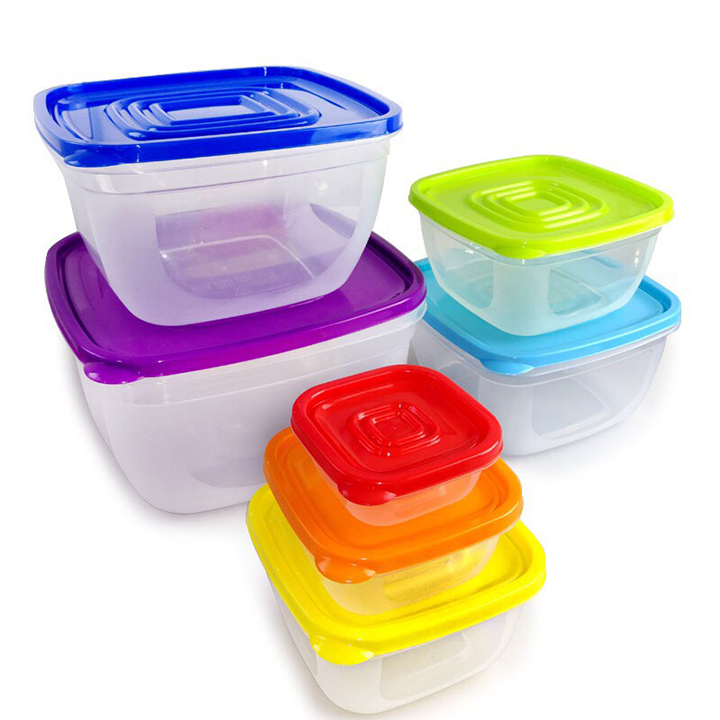 Hộp Nhựa Đựng Thức Ăn, Thực Phẩm Nhiều Kích Cỡ (Bộ 7 Hộp)