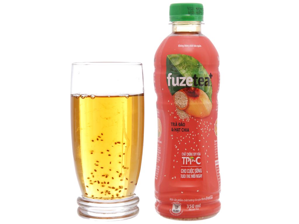 [GRO GIFT] Trà đào và hạt chia Fuze Tea 450ml