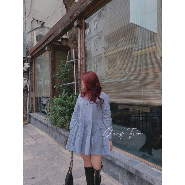 Đầm Linen Bigsize - Hình Thật Cuối - Chang tròn