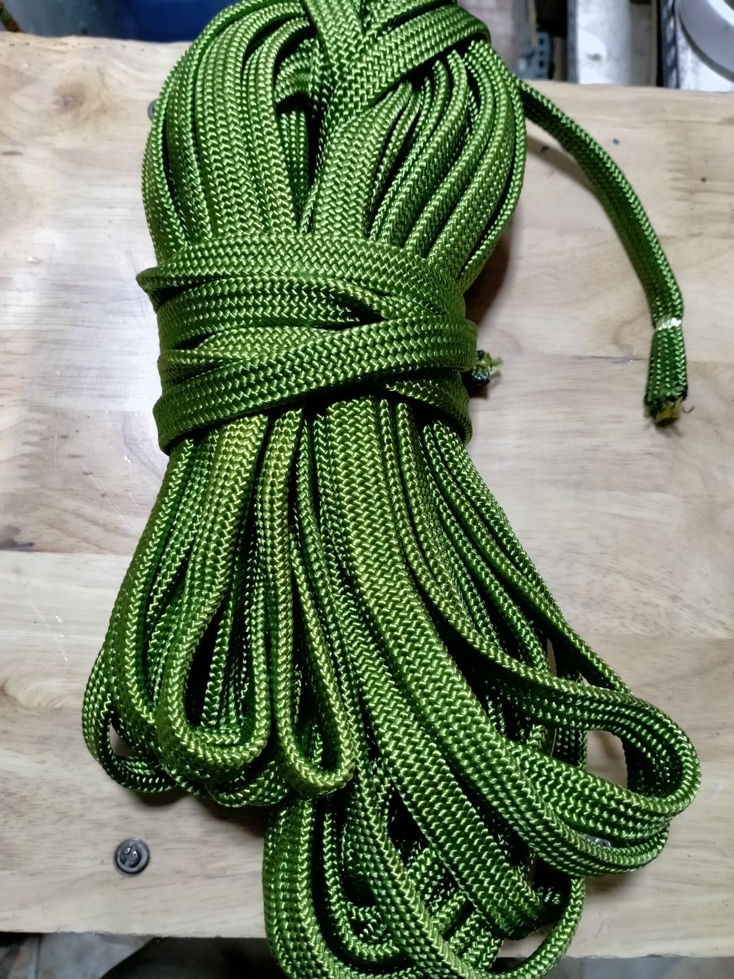 [HCM][20 mét] Dây dù dẹp xanh 1,5cm sợi Polyester
