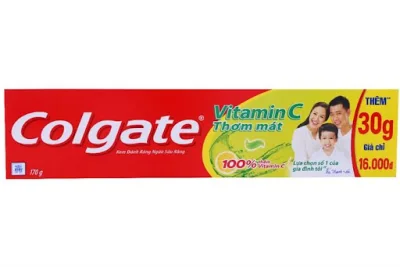 (MỚI) Kem đánh răng Colgate Vitamin C 220G/170g-Thơm mát 100% - Giảm Nhiệt Miệng