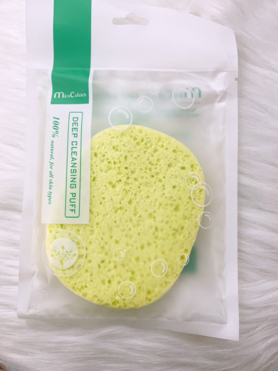 [HCM]BÔNG BỌT BIỂN TẨY TẾ BÀO CHẾT MIRA CULOUS XANH CÁT