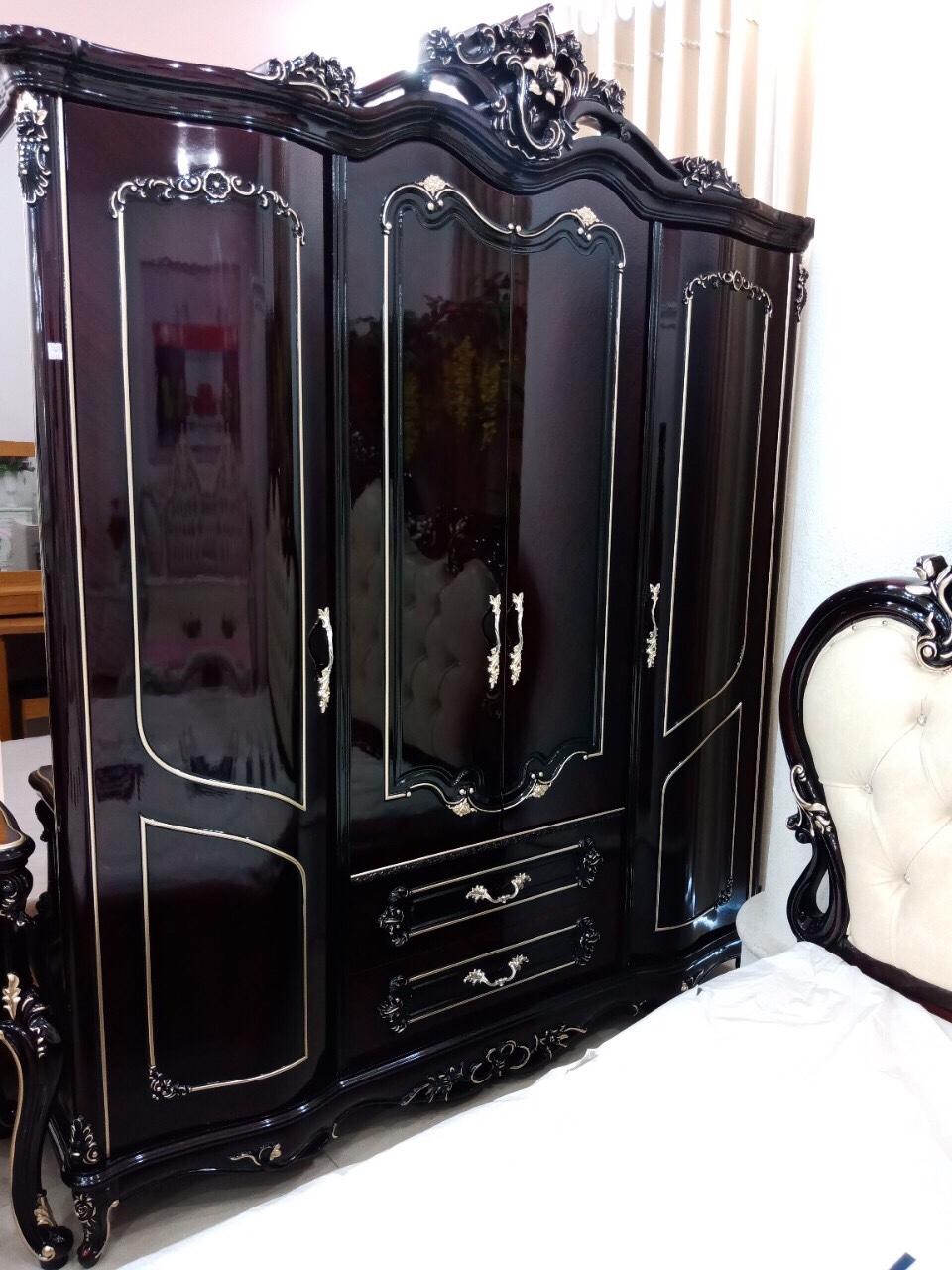 Tủ quần áo cổ điển nhập khẩu Mina Furniture MN-TA304B (560*1910*2320)