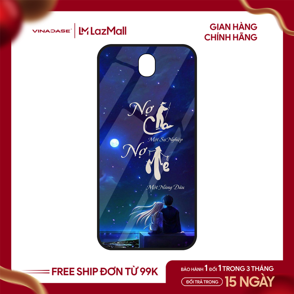 Ốp lưng Vina Case Samsung J730/A10/A50/M30S/A31/A50S/M51/M10/A01/J7 Prime/J8/A6 Plus/....Ốp kính ca dao về cha mẹ dạ quang(phát sáng trong tối)