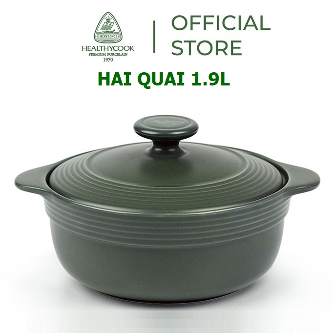Nồi kho thịt kho cá sứ Minh Long 1.9L - nồi sứ kho thịt cá minh long