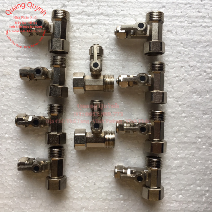 Combo 10 chiếc van chia nước máy lọc nước đúc liền.