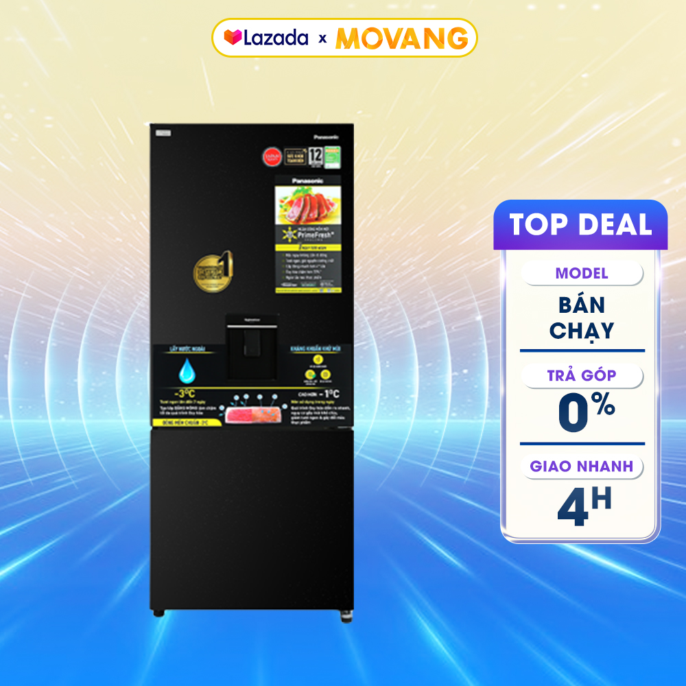 - Tủ lạnh Panasonic Inverter 377 lít NR-BX421GPKV - Làm lạnh vòng cung Panorama Cảm biến thông minh Econavi
