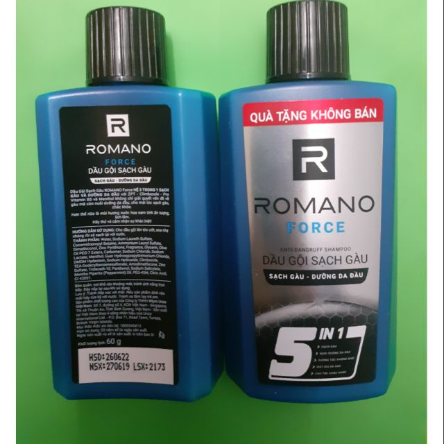 Dầu gội Romano 5in1 60gram(Force)