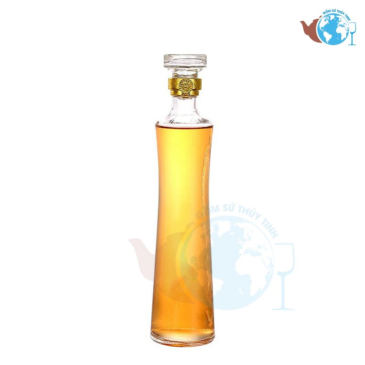 2 Bình ngâm rượu nhân sâm 0,5 lít (BR18), bình ngâm lớn cao 31cm, kiểu dáng đẹp, 2 Chai thủy tinh dáng trụ eo thon, bình thủy tinh đựng rượu 500ml - bình sang trọng