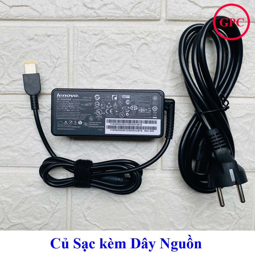 Sạc Laptop Lenovo 20V- 3.25A dùng cho G40-30 G40-70 Z40 Z50 E41-80 G40 G40-45 G40-80 G41-35 Yoga chân USB (Adapter Lenovo 3,25A USB)