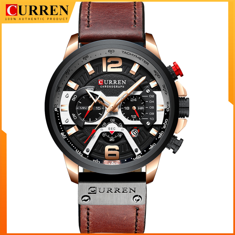 Đồng hồ đeo tay CURREN 8329 cho nam chống nước 3ATM động cơ thạch anh thiết kế đơn giản sang trọng - INTL