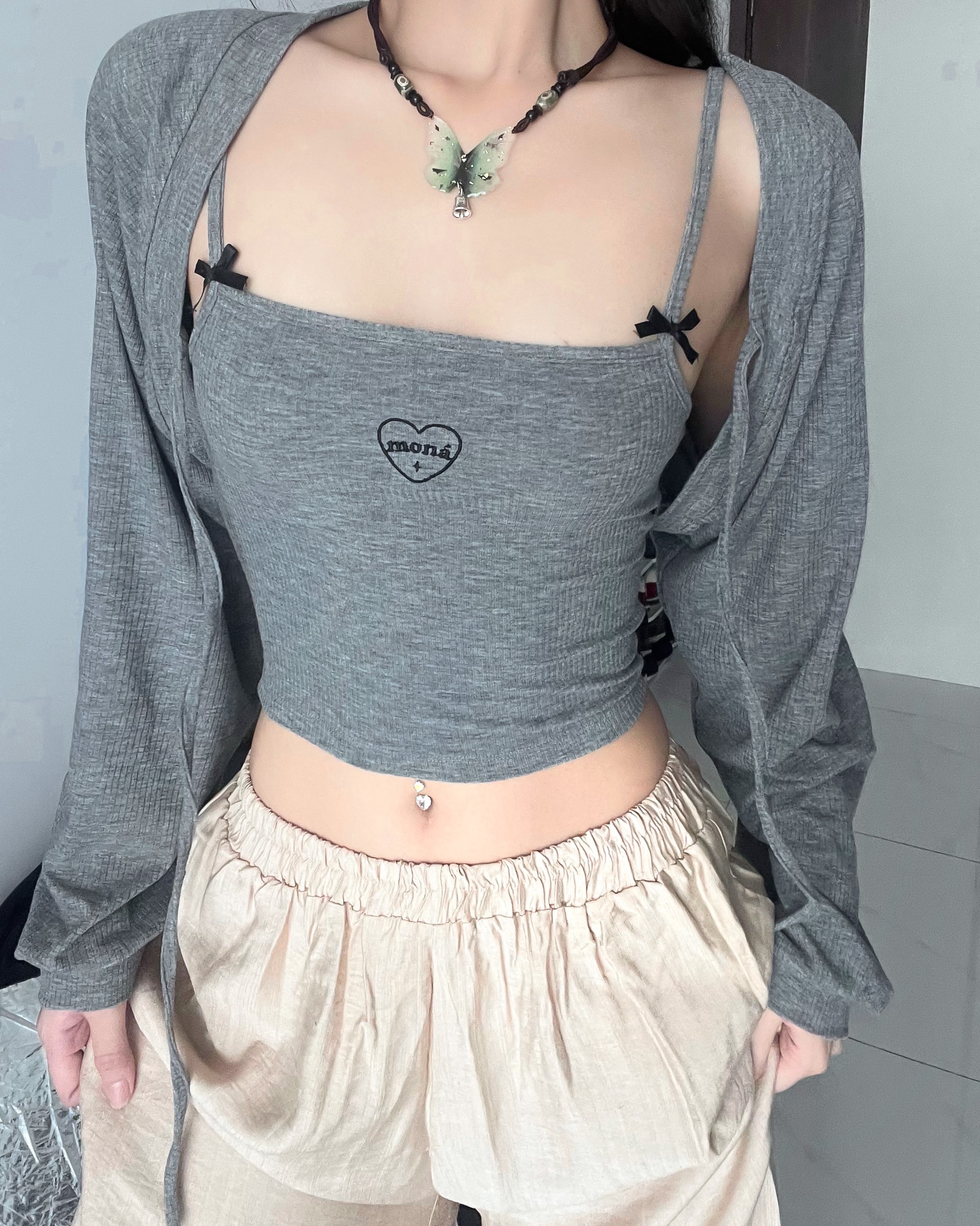 [VOUCHER 12%/149K] Áo cardigan tay dài MONÁ - JENA