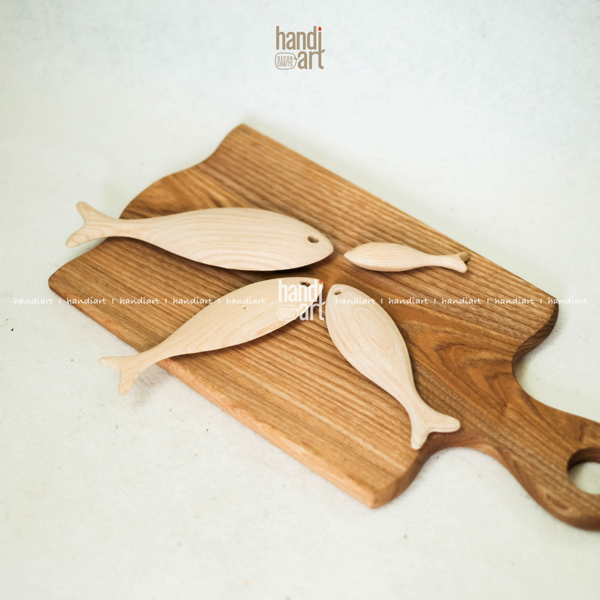 Cá gỗ trang trí - Cá gỗ handmade