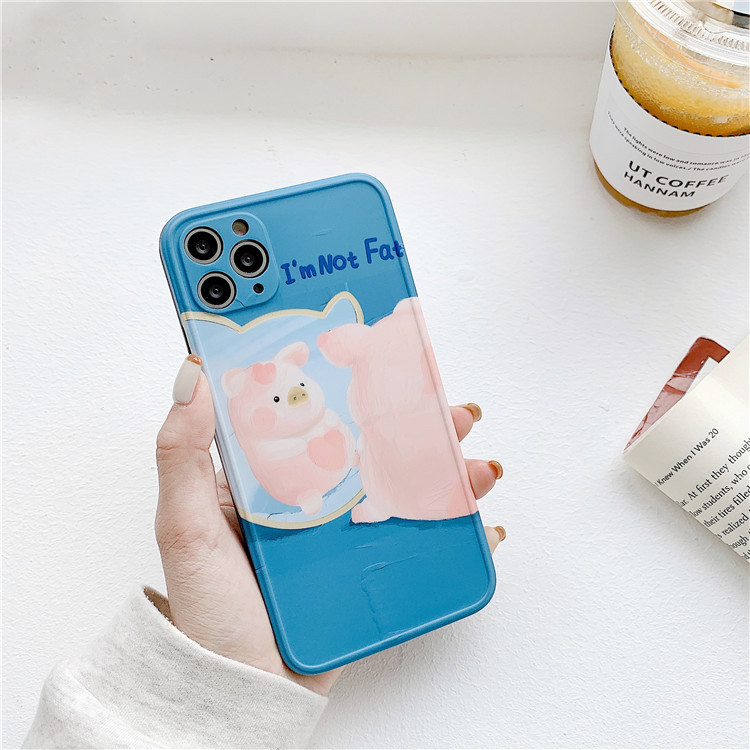 [HCM]Ốp iPhone Im Not Fat iPhone 7Plus/8Plus/X/Xs Max/11/11 Pro Max/12/12 Pro/12 Pro Max - ốp iphone