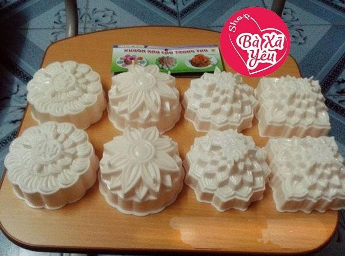 Combo 8 khuôn bánh trung thu , rau câu 3D