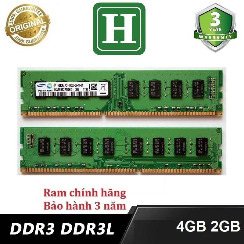 Bảng giá Ram PC 4GB DDR3 Bus 1600 và một số loại khác, hàng zin chính hãng bảo hành 36 tháng Phong Vũ