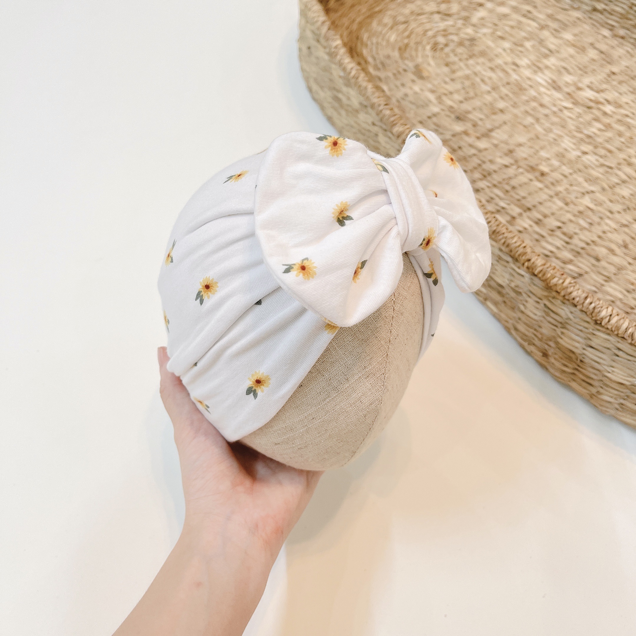 Mũ nón turban đáng yêu cho bé gái Mimo Baby MTB15