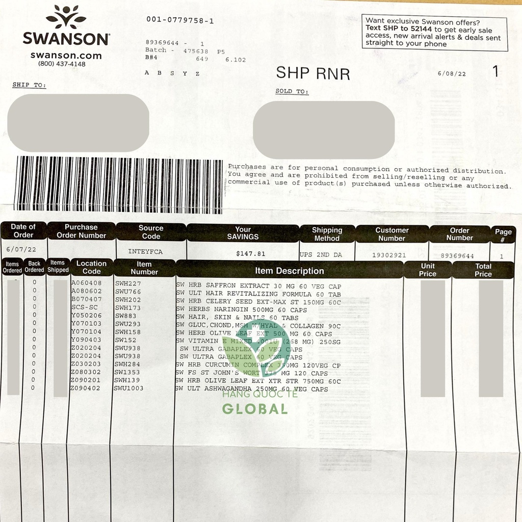 [Hàng Quốc Tế] SWANSON ADRENAL ESSENTIALS, 60 viên, Hỗ trợ căng thẳng và tâm trạng cho người lớn