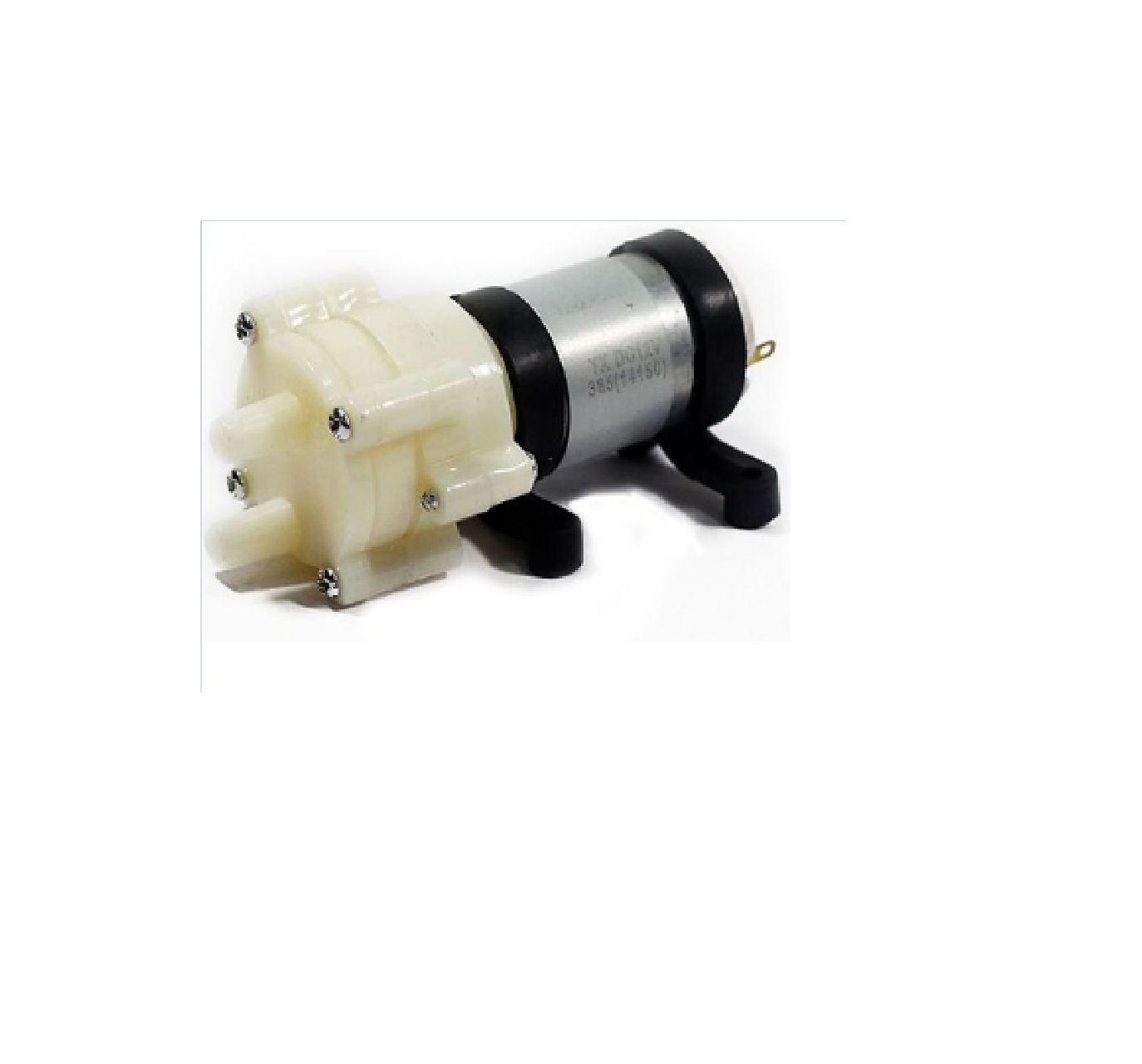 Động cơ bơm nước R385, 6-12VDC đặt trên cạn
